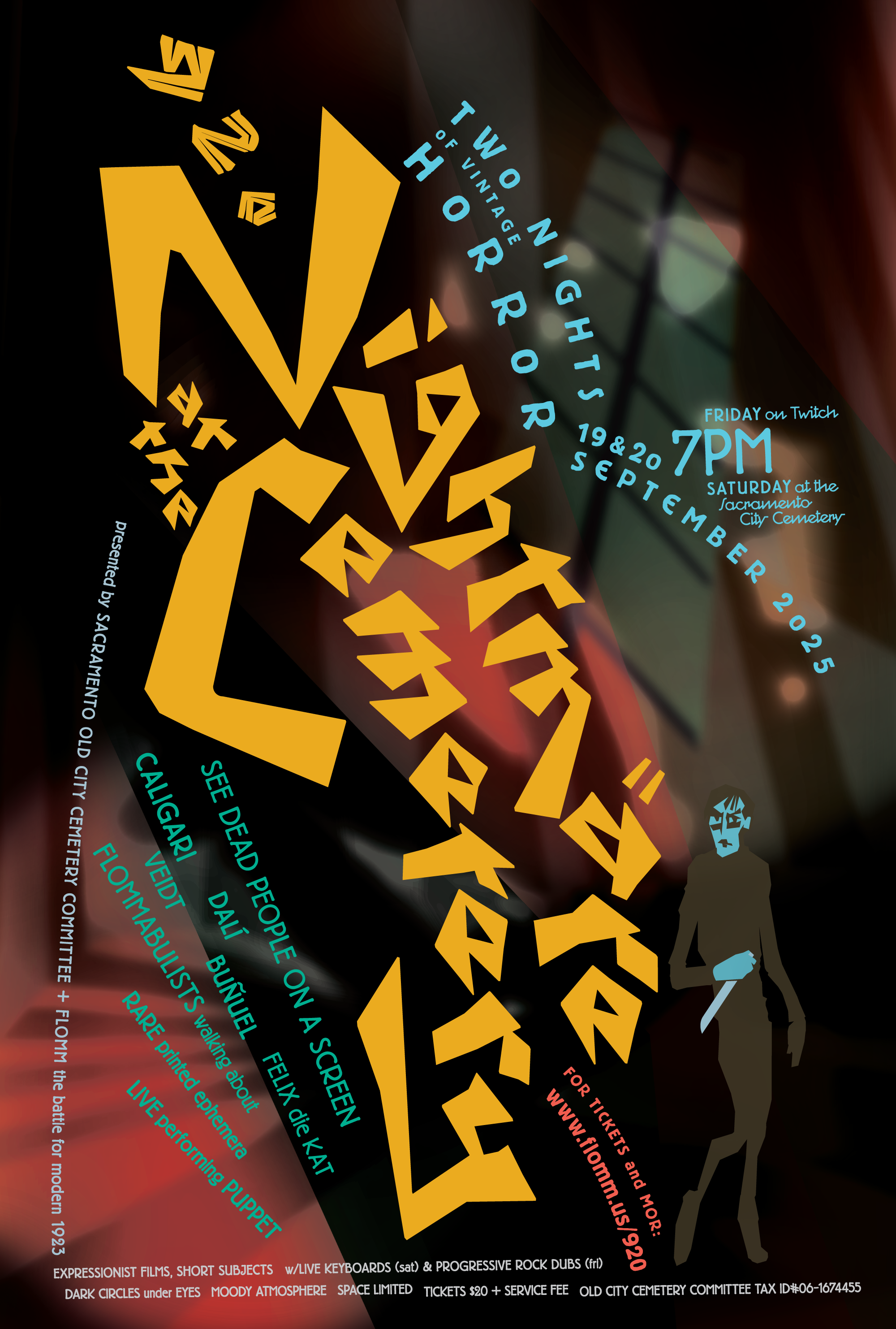 92o – – — here’s our lineup for two nights of gothic flömm!